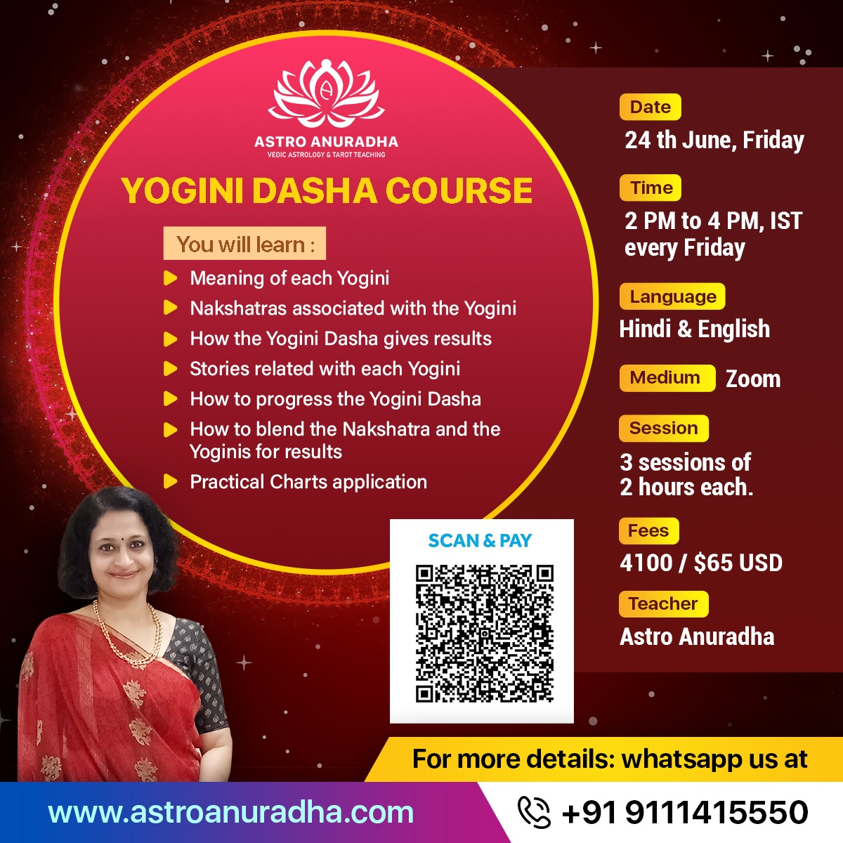 Yogini Dasha Course in English