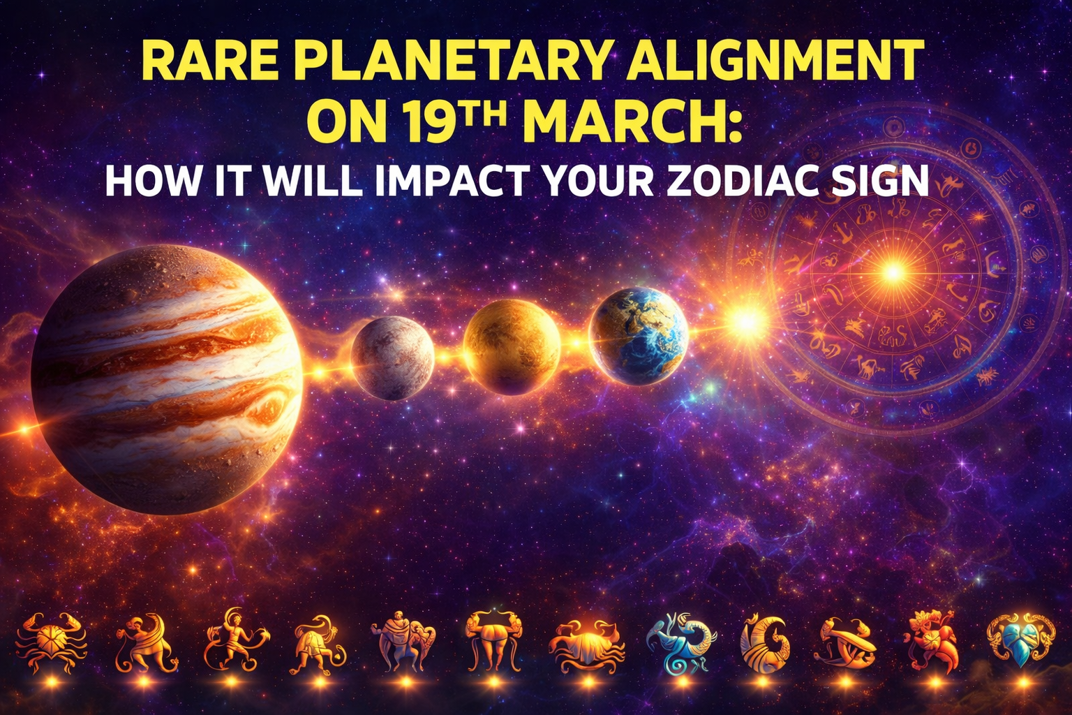 Rare Planetary Alignment on 19th March: How It Will Impact Your Zodiac Sign