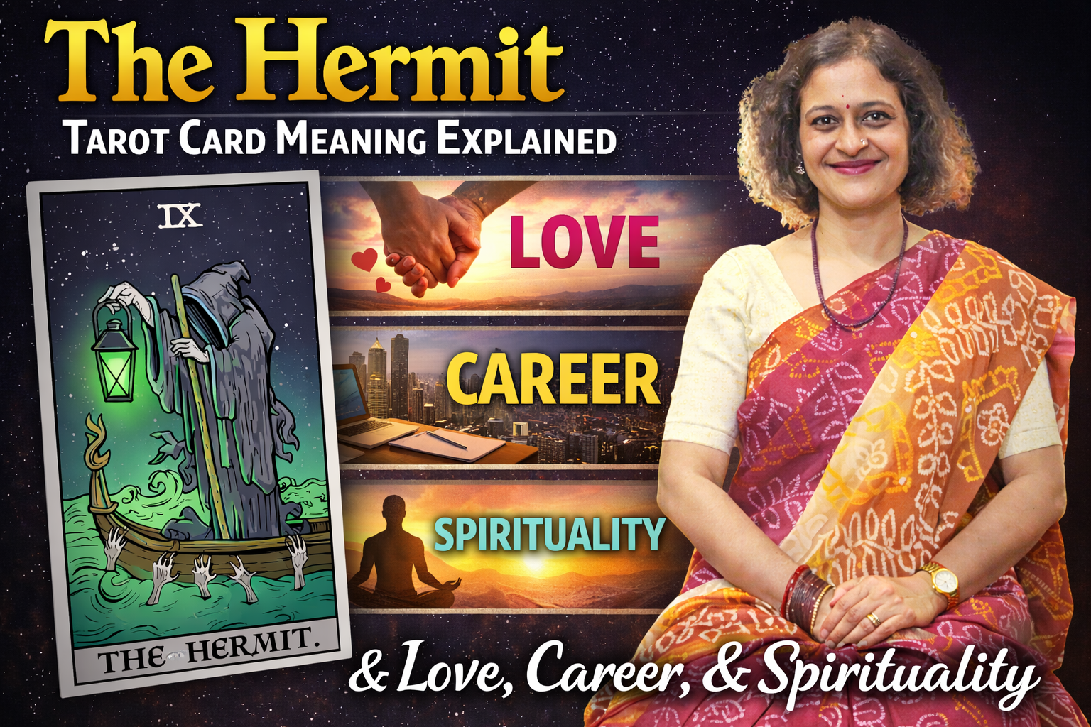 The Hermit Tarot Card Meaning Explained