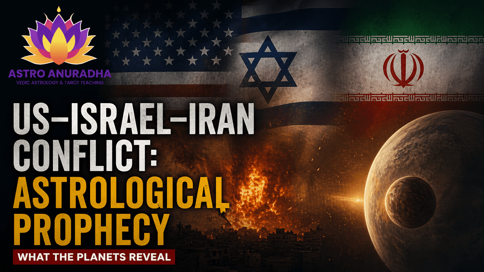Astrological Prophecy on the US–Israel–Iran Conflict: What the Planets Reveal About Global Tensions