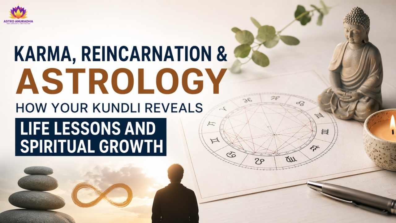 Karma, Reincarnation & Astrology: How Your Kundli Reveals Life Lessons and Spiritual Growth