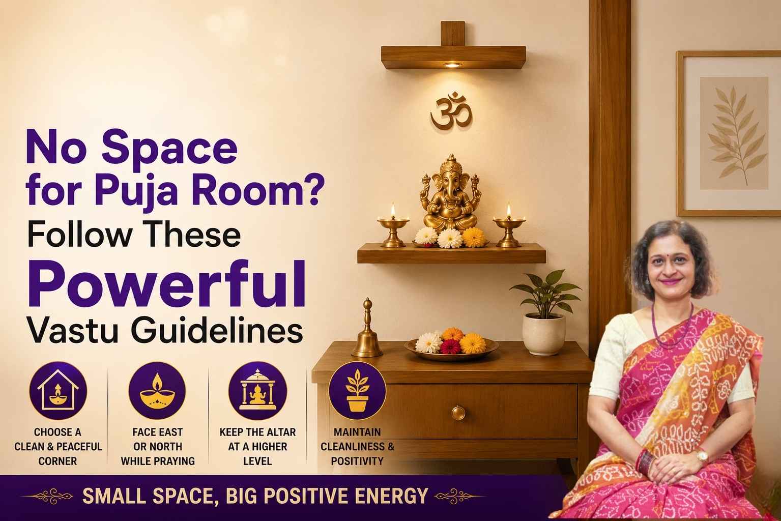 No Space for Puja Room? Follow These Powerful Vastu Guidelines